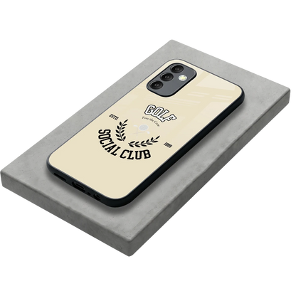 Golf Social Club stylish phone case for samsung galaxy m14 5g | glossy glass and slim fit
