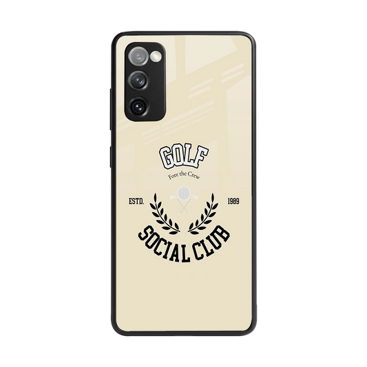 Golf Social Club back phone cover | glass case for samsung galaxy s20 fe