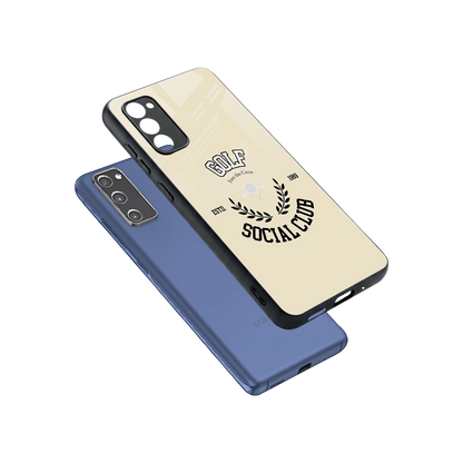 Golf Social Club sleek samsung galaxy s20 fe cover with tempered glass back and TPU edges