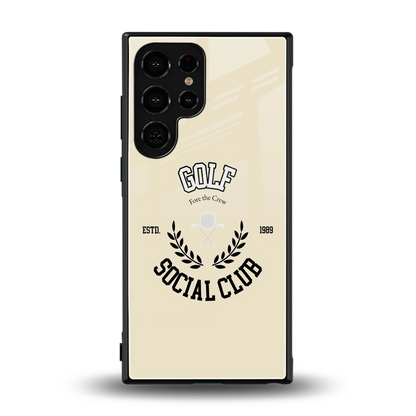 Golf Social Club back phone cover | glass case for samsung galaxy s24 ultra