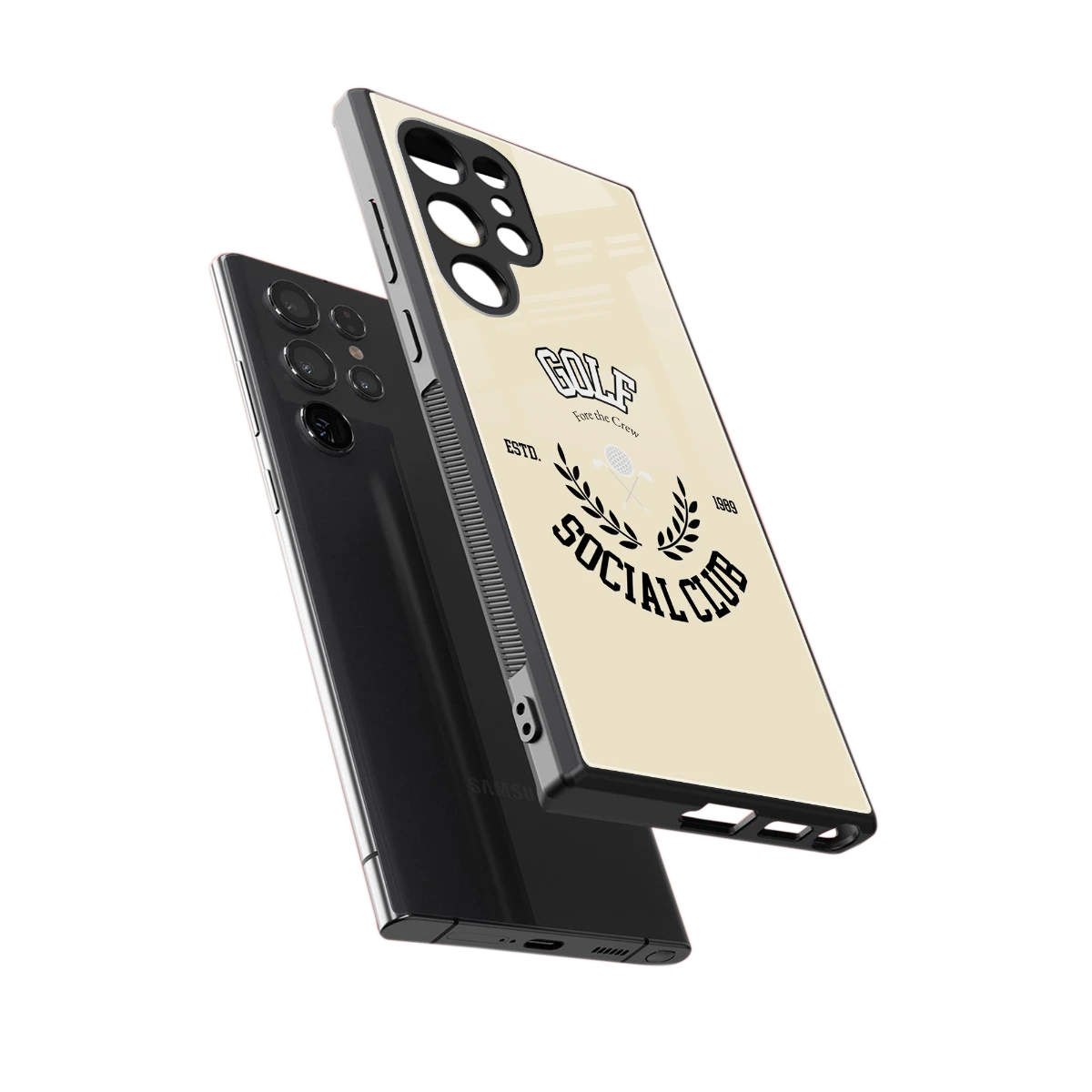 Golf Social Club sleek samsung galaxy s24 ultra cover with tempered glass back and TPU edges