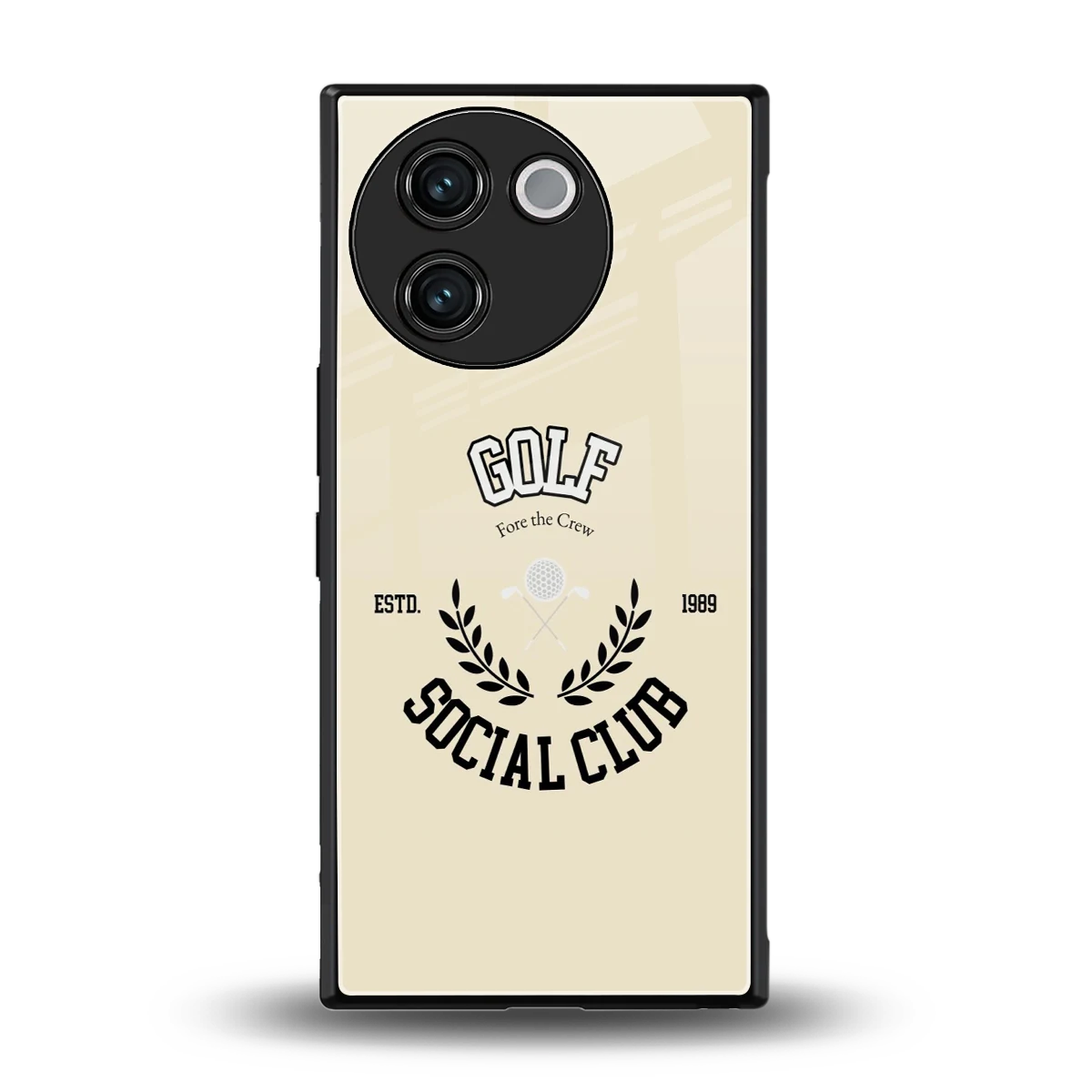 Golf Social Club back phone cover | glass case for vivo v30e