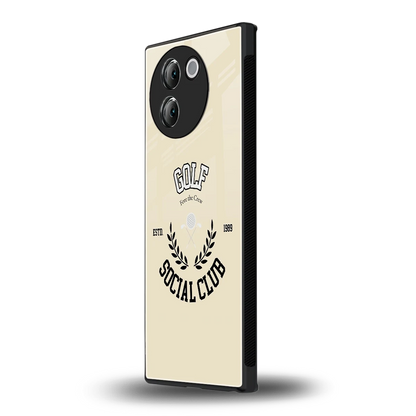 Golf Social Club vivo v30e mobile cover | shockproof glass phone case