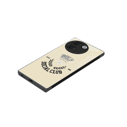 Golf Social Club stylish phone case for vivo v30e | glossy glass and slim fit