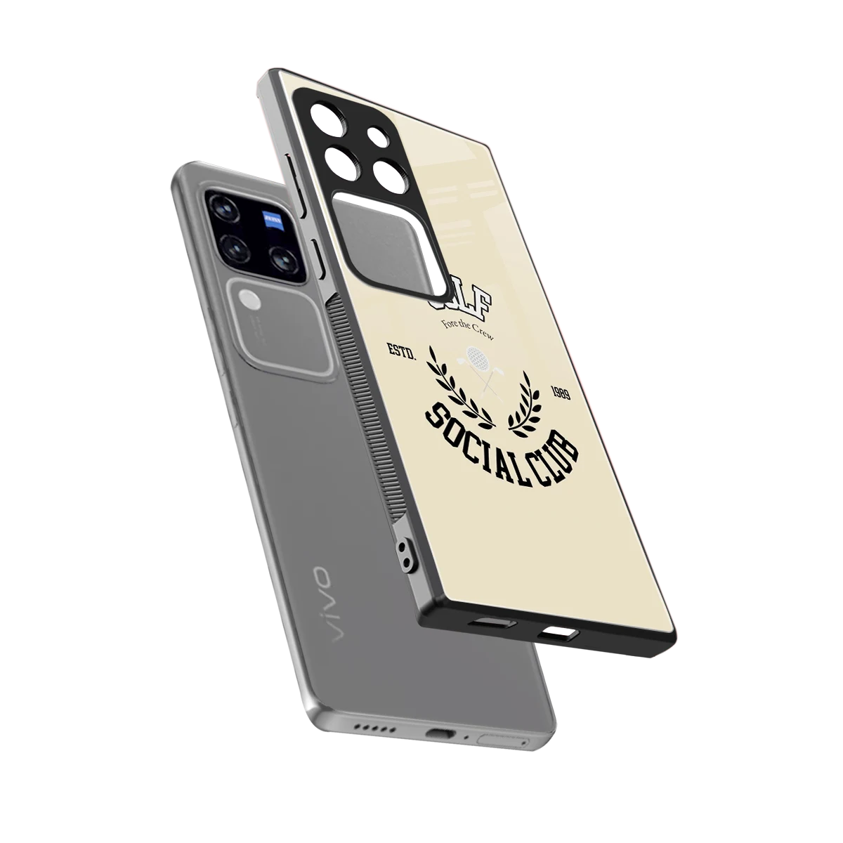 Golf Social Club sleekvivo v30 pro cover with tempered glass back and TPU edges