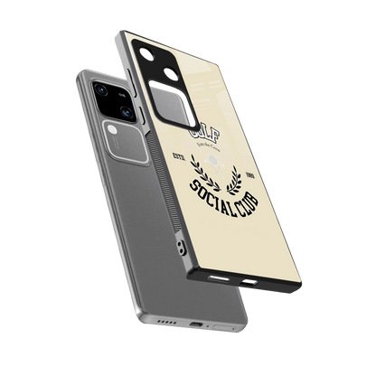 Golf Social Club sleek vivo v30 cover with tempered glass back and TPU edges