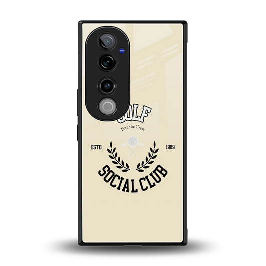 Golf Social Club back phone cover | glass case for vivo v40 pro