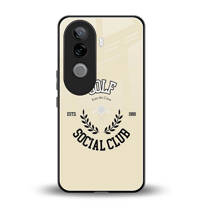 Golf Social Club back phone cover | glass case for vivo v40e