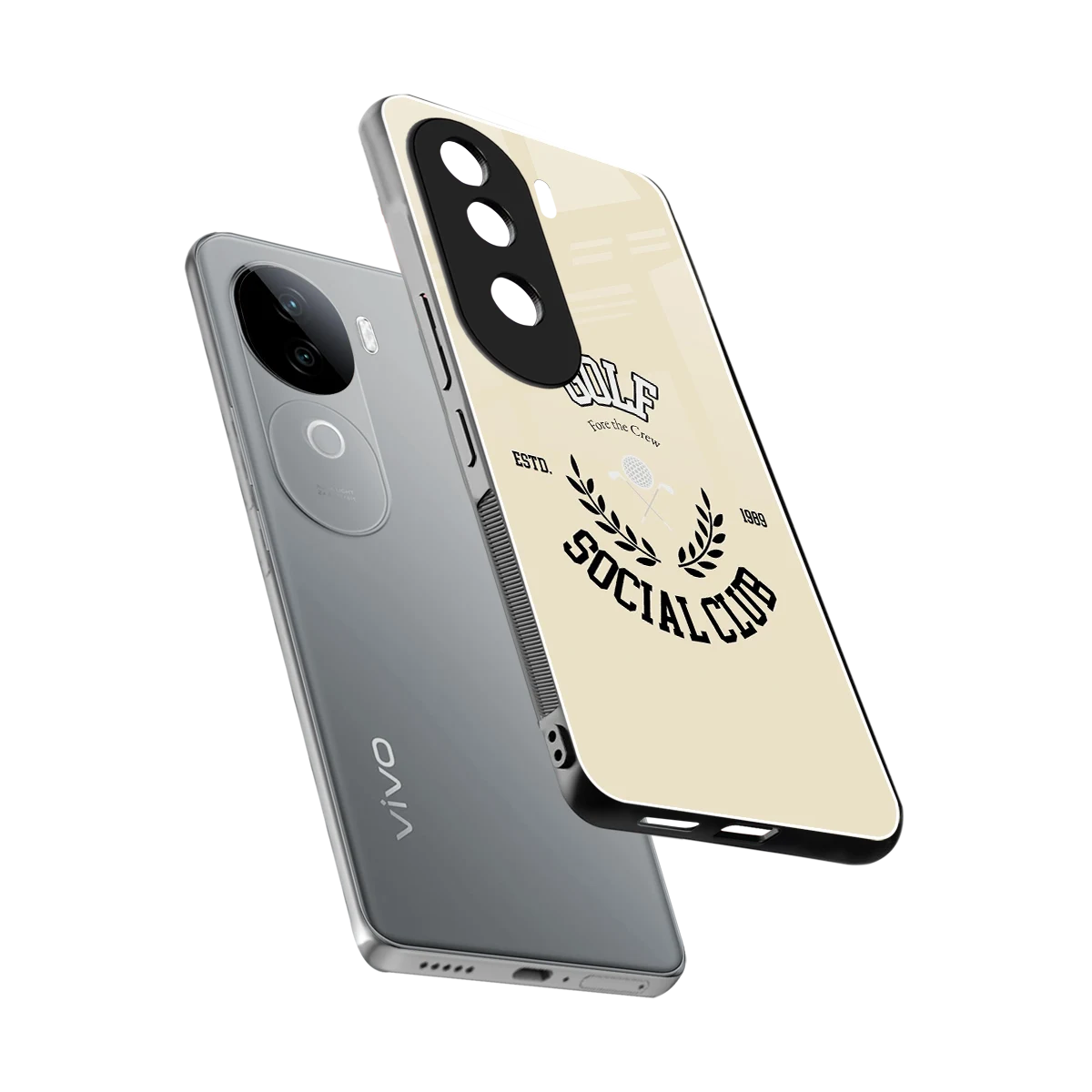 Golf Social Club sleek vivo v40e cover with tempered glass back and TPU edges