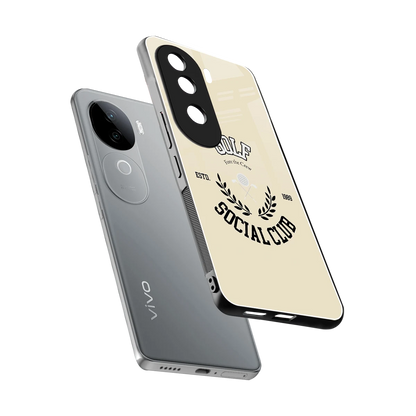 Golf Social Club sleek vivo v40e cover with tempered glass back and TPU edges