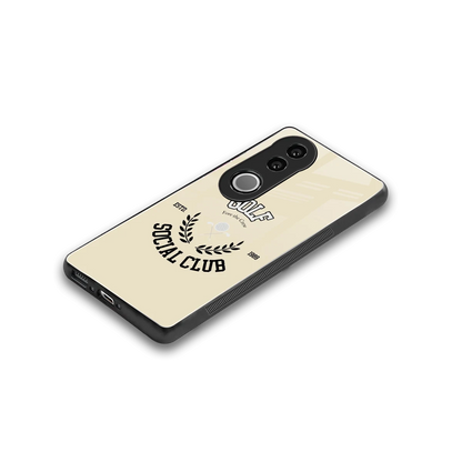 Golf Social Club stylish phone case for vivo v50 | glossy glass and slim fit