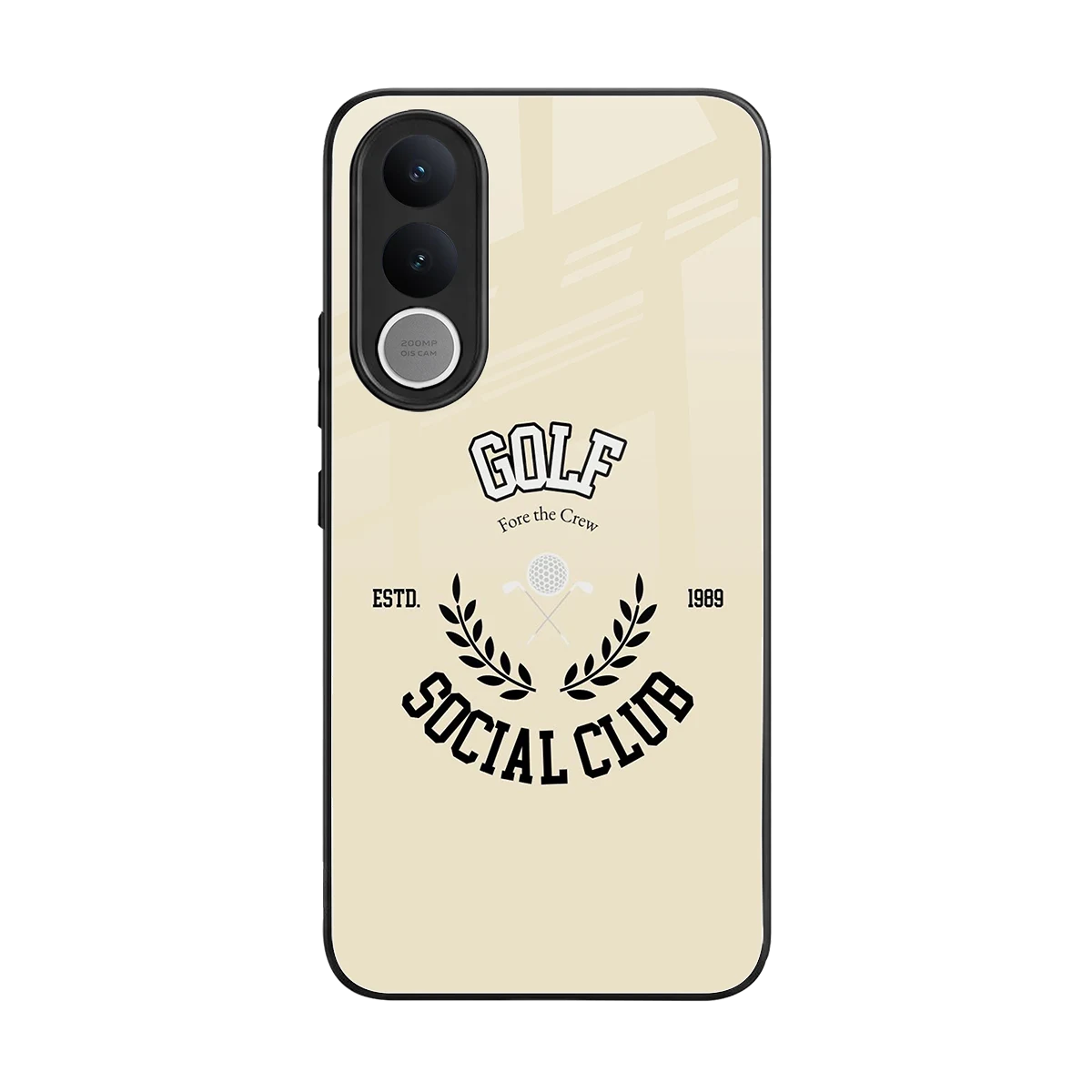Golf Social Club back phone cover | glass case for vivo v70 fe