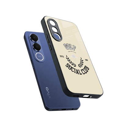 Golf Social Club sleek vivo v70 fe cover with tempered glass back and TPU edges