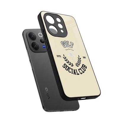 Golf Social Club sleek vivo v70 cover with tempered glass back and TPU edges