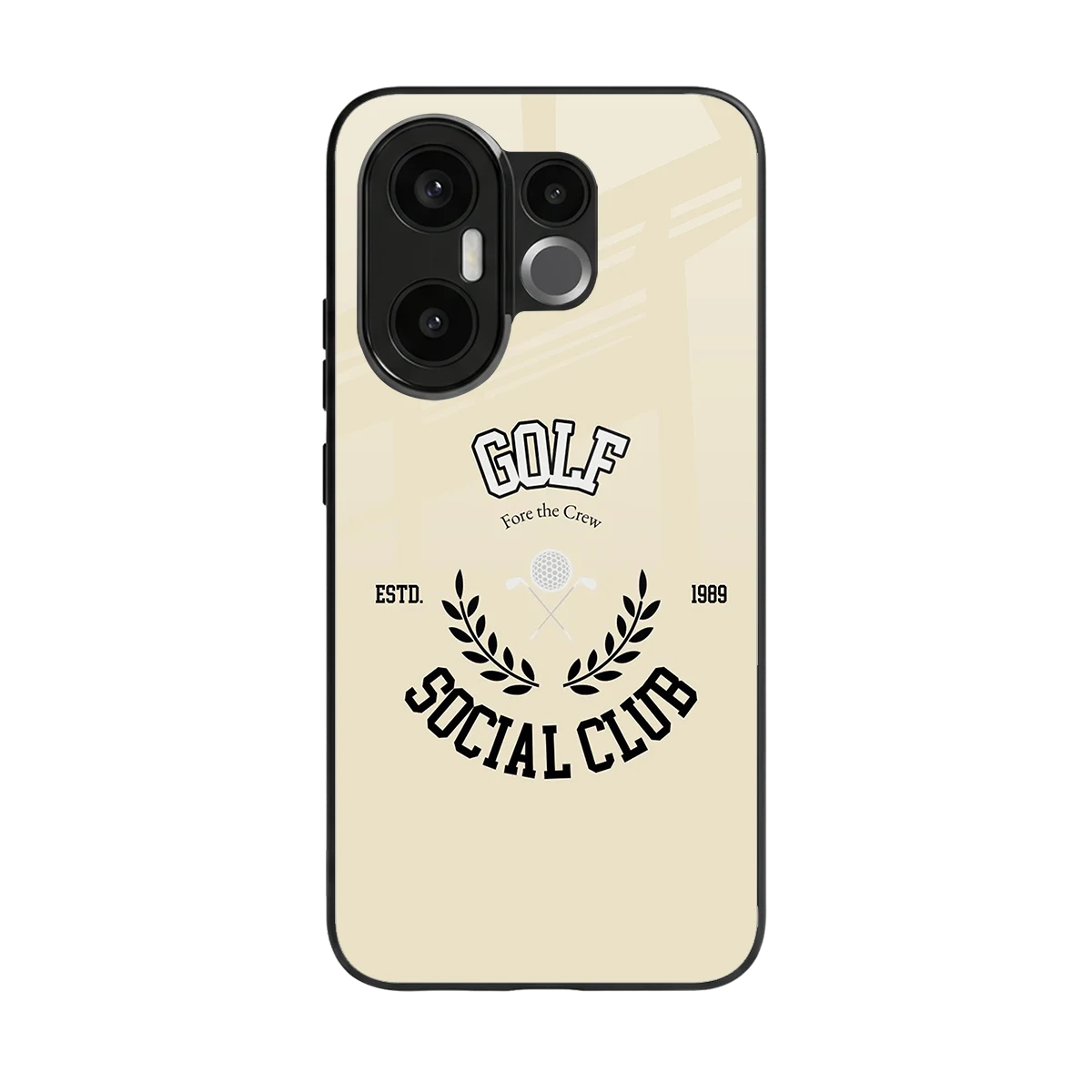 Golf Social Club back phone cover | glass case for vivo x200 fe