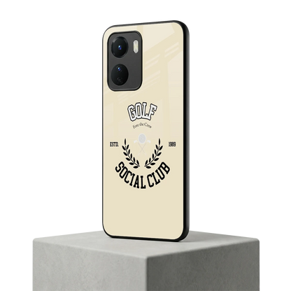 Golf Social Club vivo y16 mobile cover | shockproof glass phone case