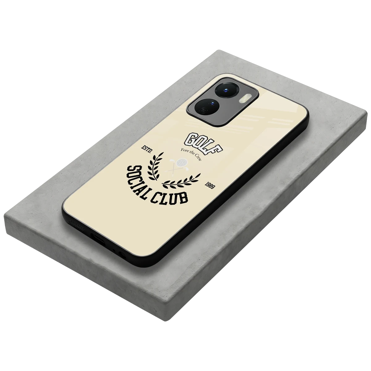 Golf Social Club stylish phone case for vivo y16 | glossy glass and slim fit