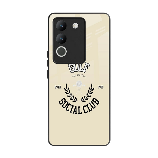 Golf Social Club back phone cover | glass case for vivo y200 5g