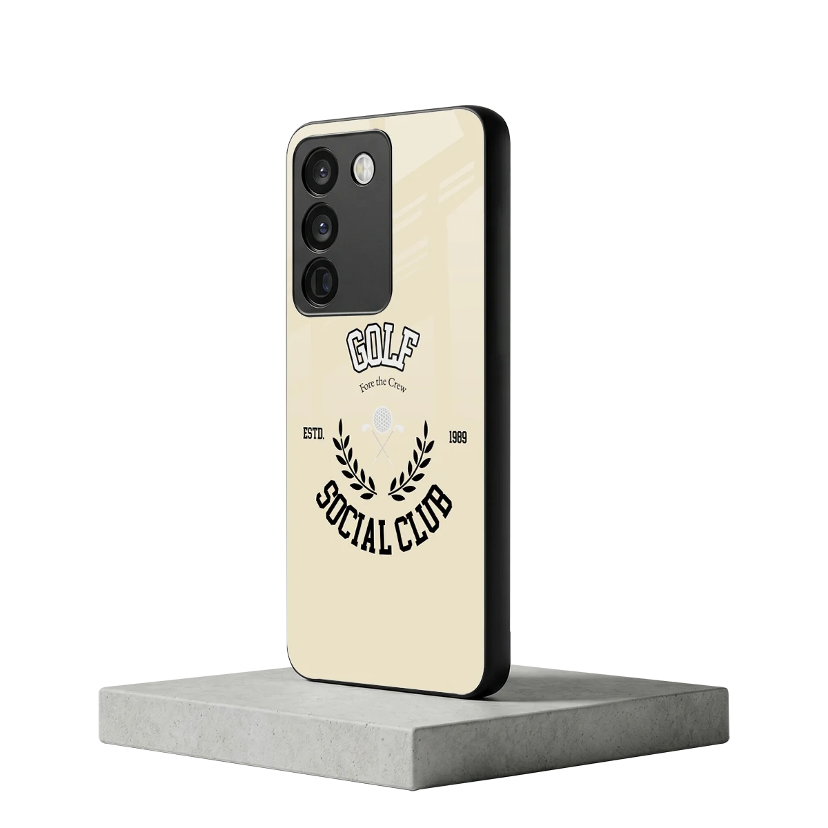 Golf Social Club vivo y200 5g mobile cover | shockproof glass phone case