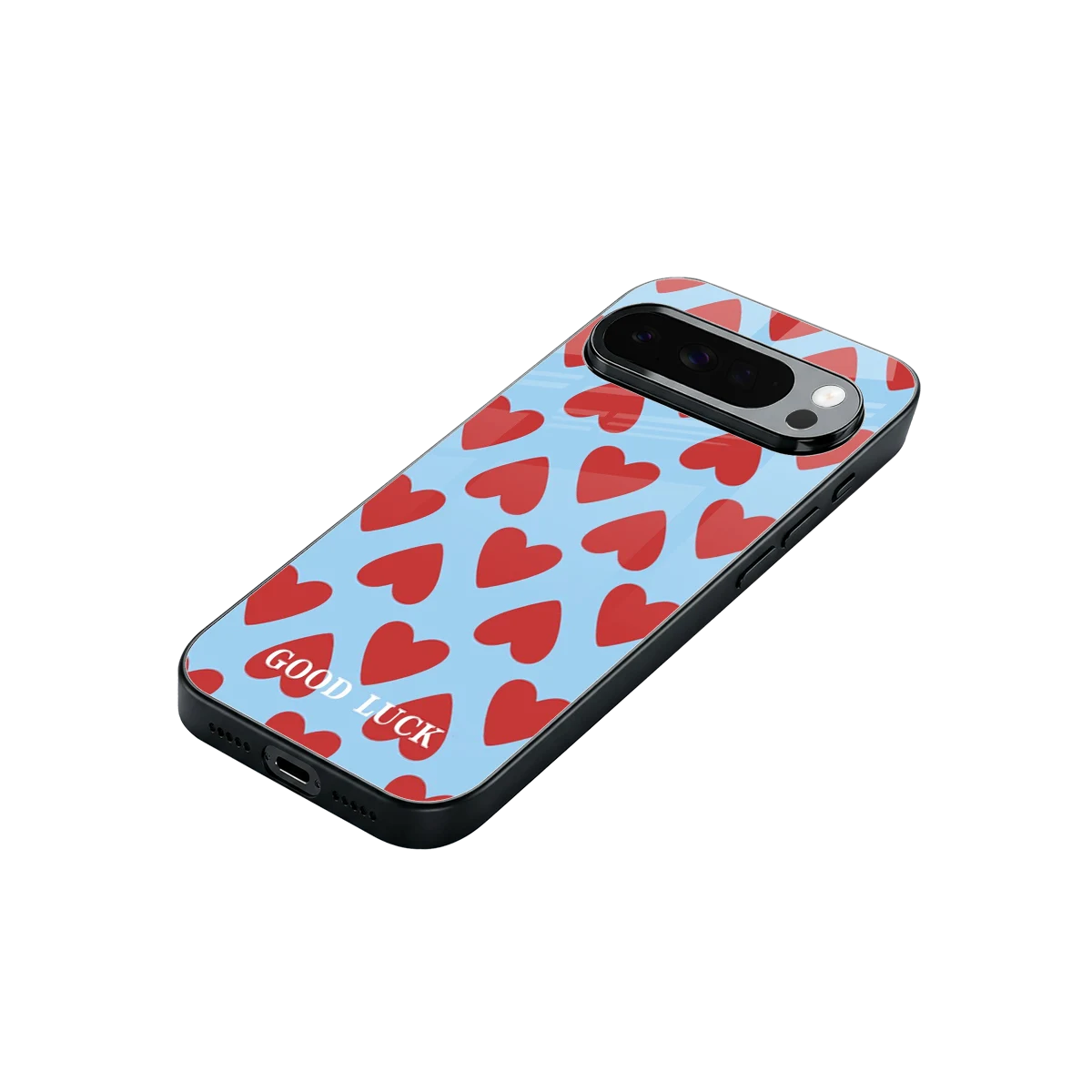 Good Luck stylish phone case for google pixel 10 pro xl | glossy glass and slim fit