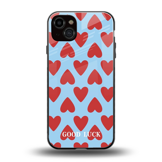 Good Luck back phone cover | glass case for iphone 14 plus