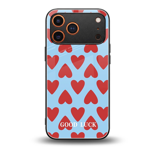 Good Luck back phone cover | glass case for iphone 17 pro