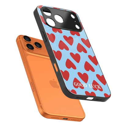 Good Luck sleek iphone 17 pro max cover with tempered glass back and TPU edges