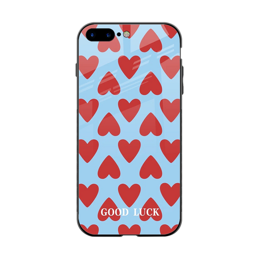Good Luck back phone cover | glass case for iphone 7 plus