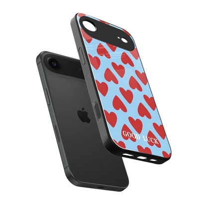 Good Luck sleek iphone air cover with tempered glass back and TPU edges