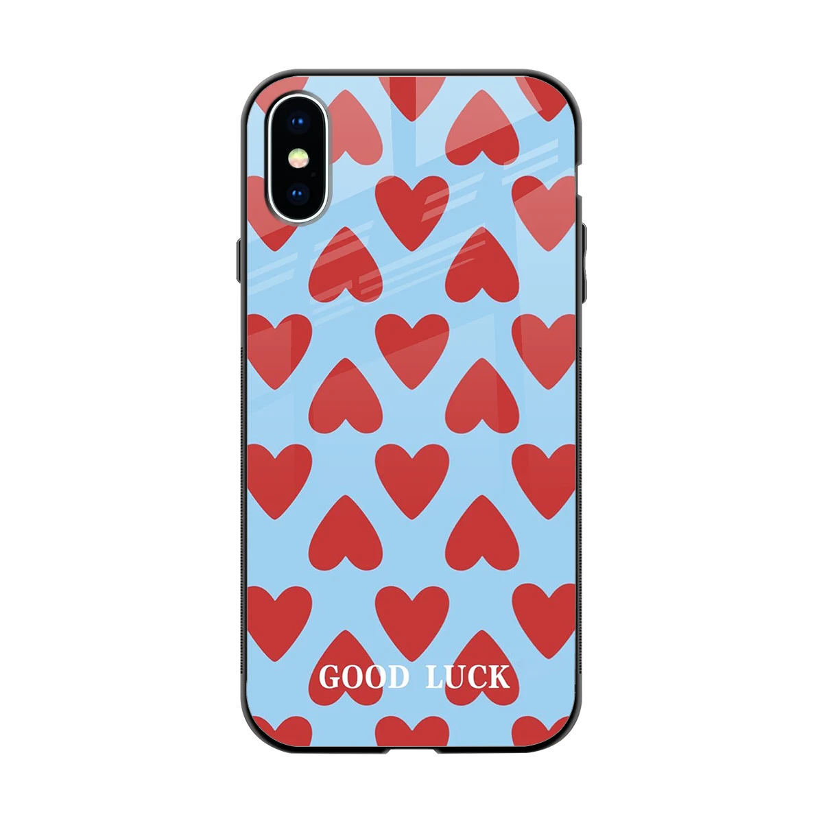 Good Luck back phone cover | glass case for iphone x