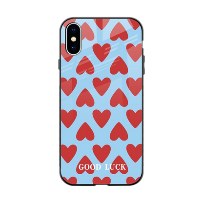 Good Luck back phone cover | glass case for iphone x