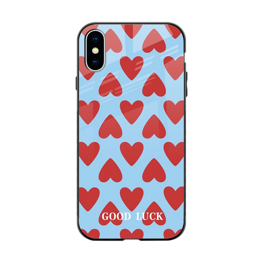 Good Luck back phone cover | glass case for iphone xs