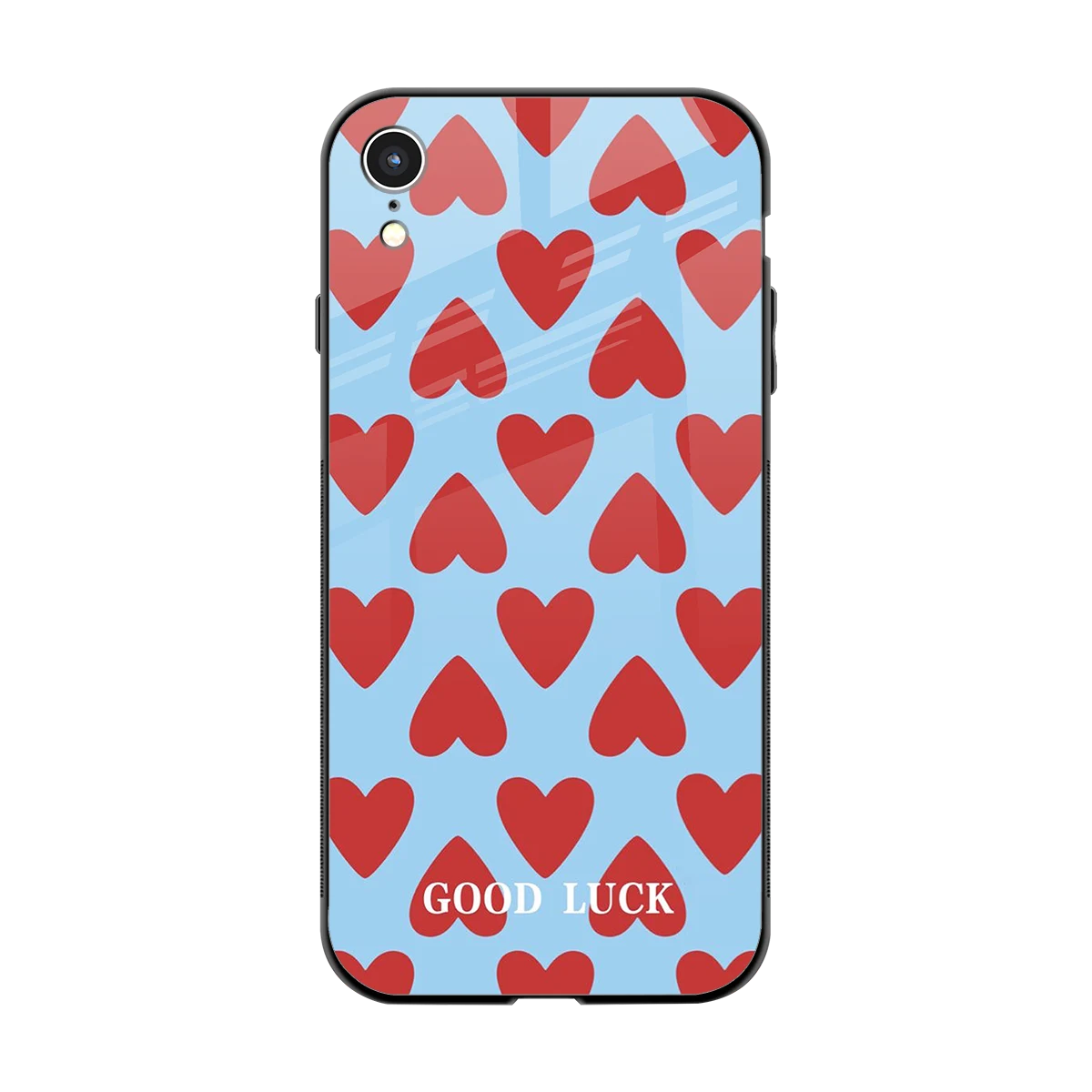 Good Luck back phone cover | glass case for iphone xr