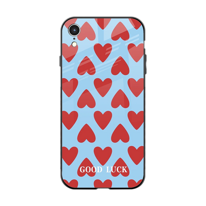 Good Luck back phone cover | glass case for iphone xr