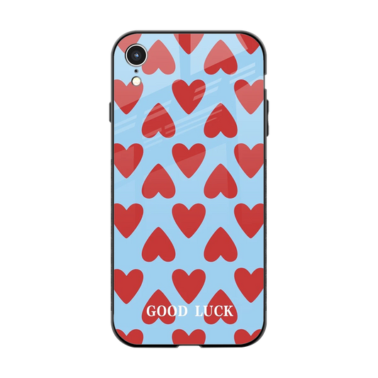 Good Luck back phone cover | glass case for iphone xr