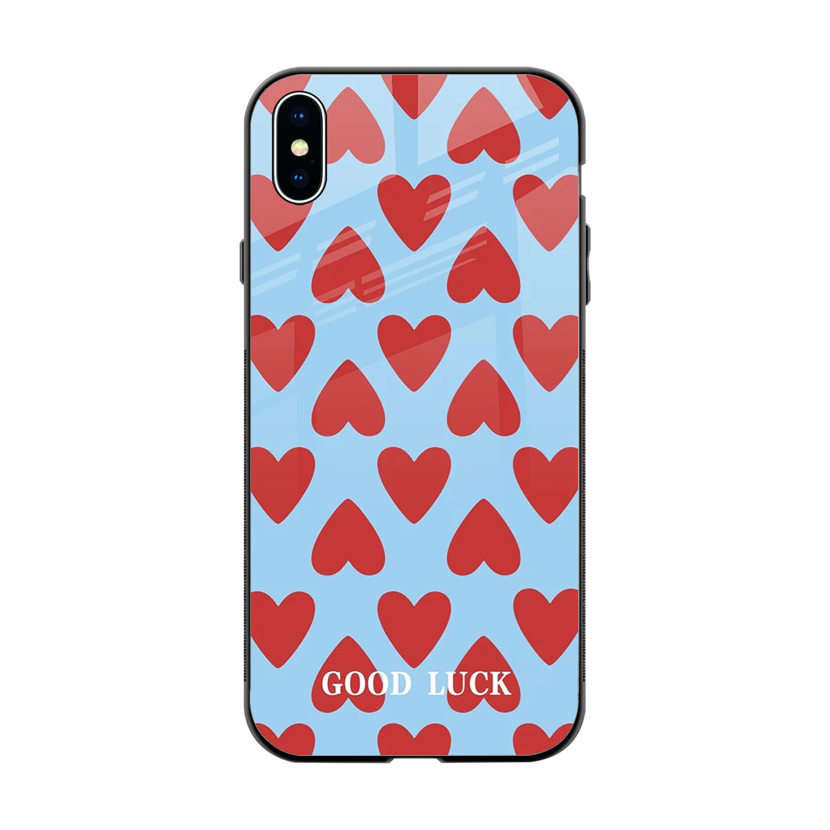 Good Luck back phone cover | glass case for iphone xs max