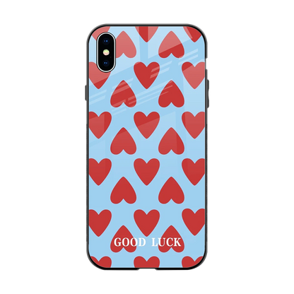Good Luck back phone cover | glass case for iphone xs max