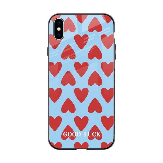 Good Luck back phone cover | glass case for iphone xs max