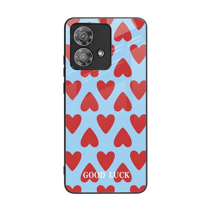 Good Luck back phone cover | glass case for motorola edge 40 neo 5g
