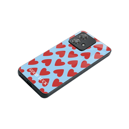 Good Luck stylish phone case for motorola edge 40 neo 5g | glossy glass and slim fit