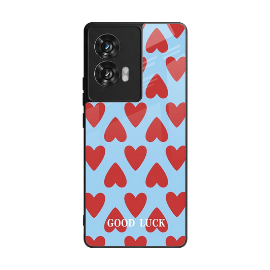 Good Luck back phone cover | glass case for motorola edge 50 fusion