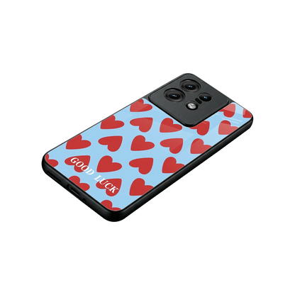 Good Luck stylish phone case for motorola edge 50 pro | glossy glass and slim fit