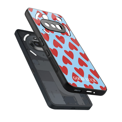 Good Luck sleek nothing phone 3a cover with tempered glass back and TPU edges