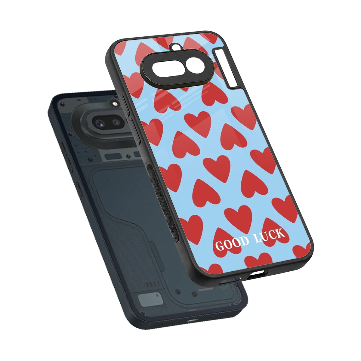 Good Luck sleek nothing phone 4a cover with tempered glass back and TPU edges