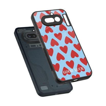 Good Luck sleek nothing phone 4a cover with tempered glass back and TPU edges