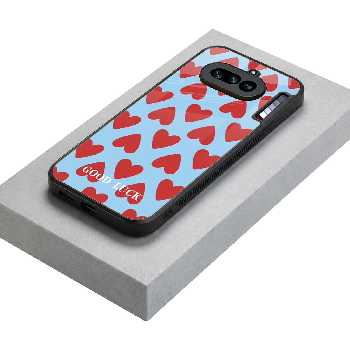 Good Luck stylish phone case for nothing phone 4a | glossy glass and slim fit