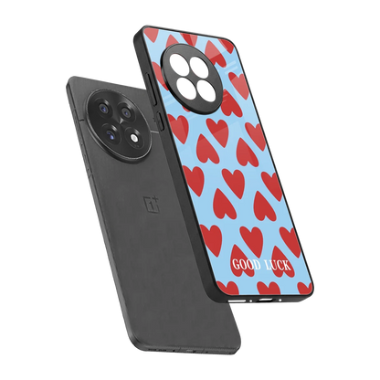 Good Luck sleek oneplus 13r cover with tempered glass back and TPU edges