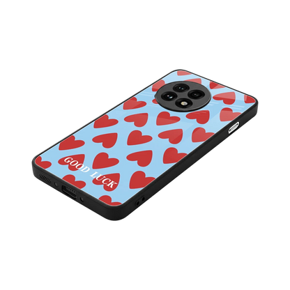 Good Luck stylish phone case for oneplus 13r | glossy glass and slim fit