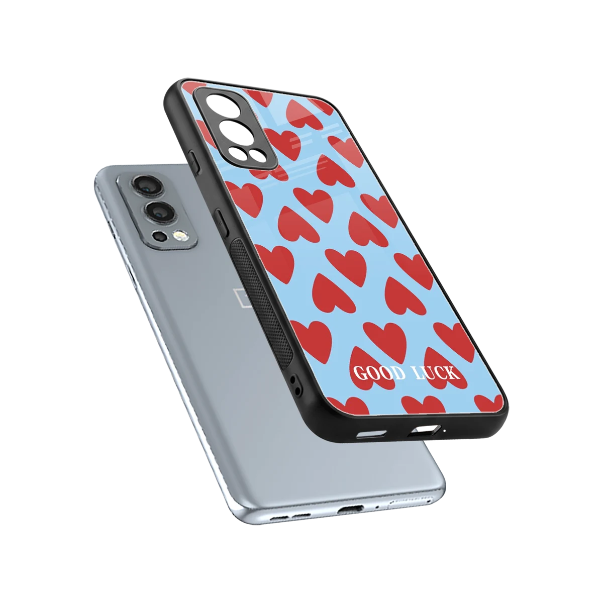 Good Luck sleek oneplus nord 2 cover with tempered glass back and TPU edges