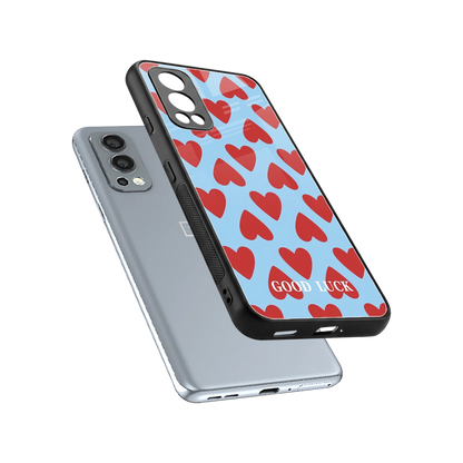 Good Luck sleek oneplus nord 2 cover with tempered glass back and TPU edges
